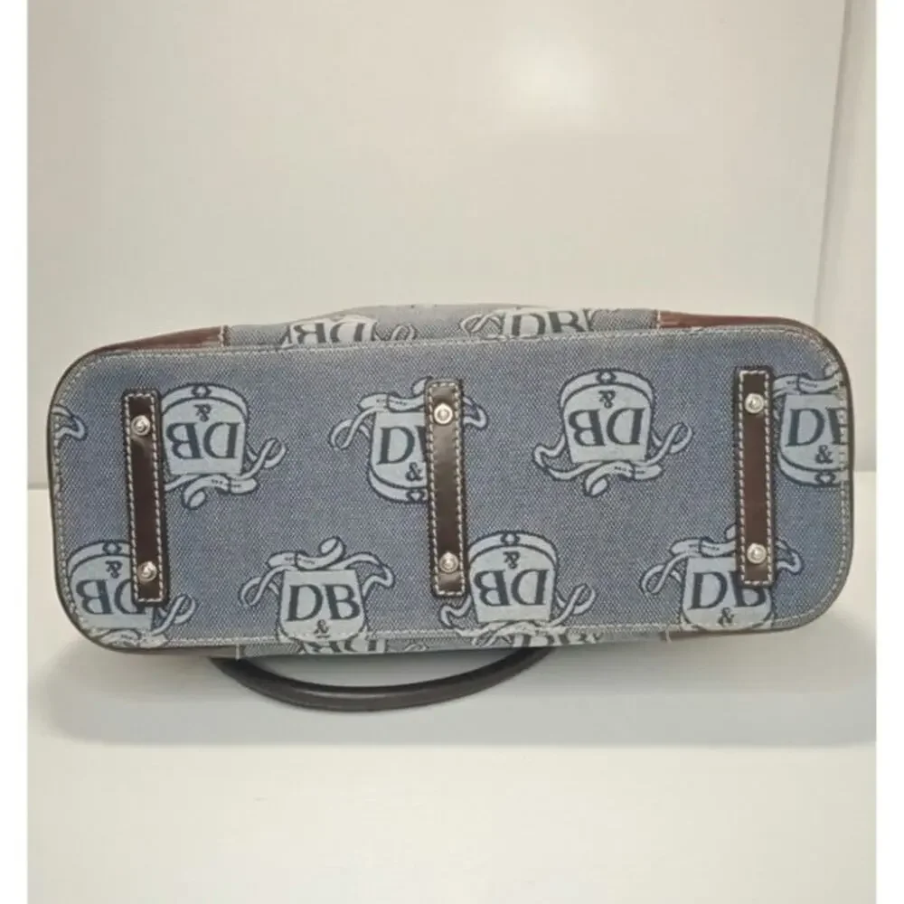 vintage Y2K Dooney & Bourke Blue brown DB satchel